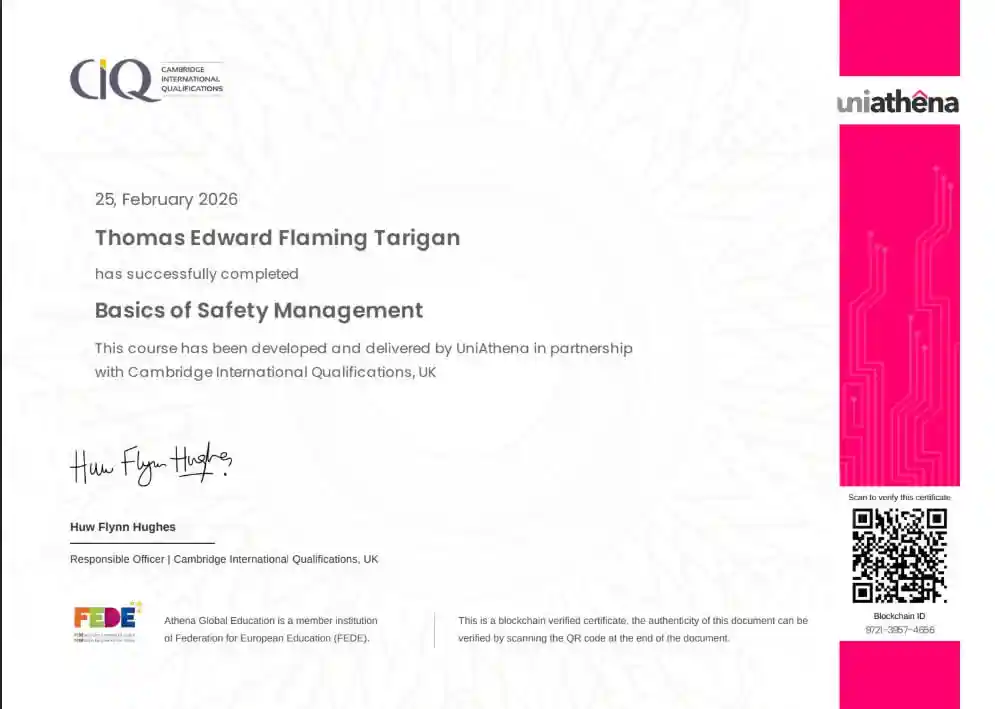 Sertifikat Basic Safety